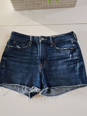 Old Navy Dark Indigo OG Straight Cutoff Shorts